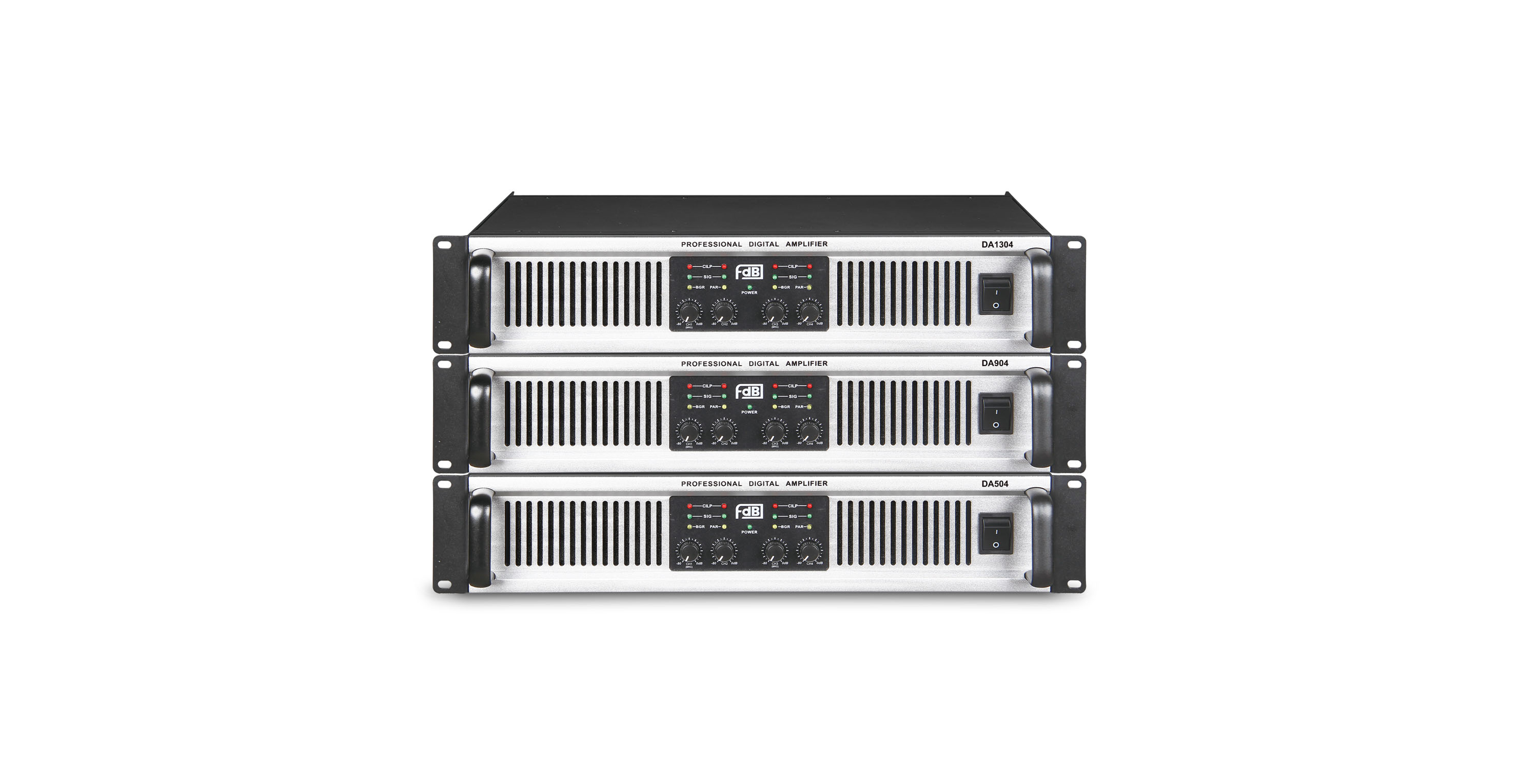 4-Channel Professional Amplifier