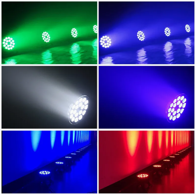 18 × 18 W Led Par